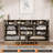 61" Wood Dresser with 12 Rattan Drawers, Modern TV Stand Chest for Bedroom & Living Room-1361446488