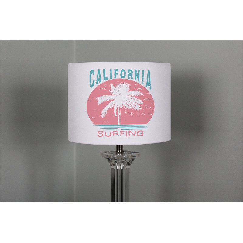 Cotton Drum Lamp Shade ( Uno ), 22cm H x 25cm W x 25cm D