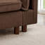 Canapé modulaire en cuir véritable 5 pièces l 126,8 po Solena-1880937023