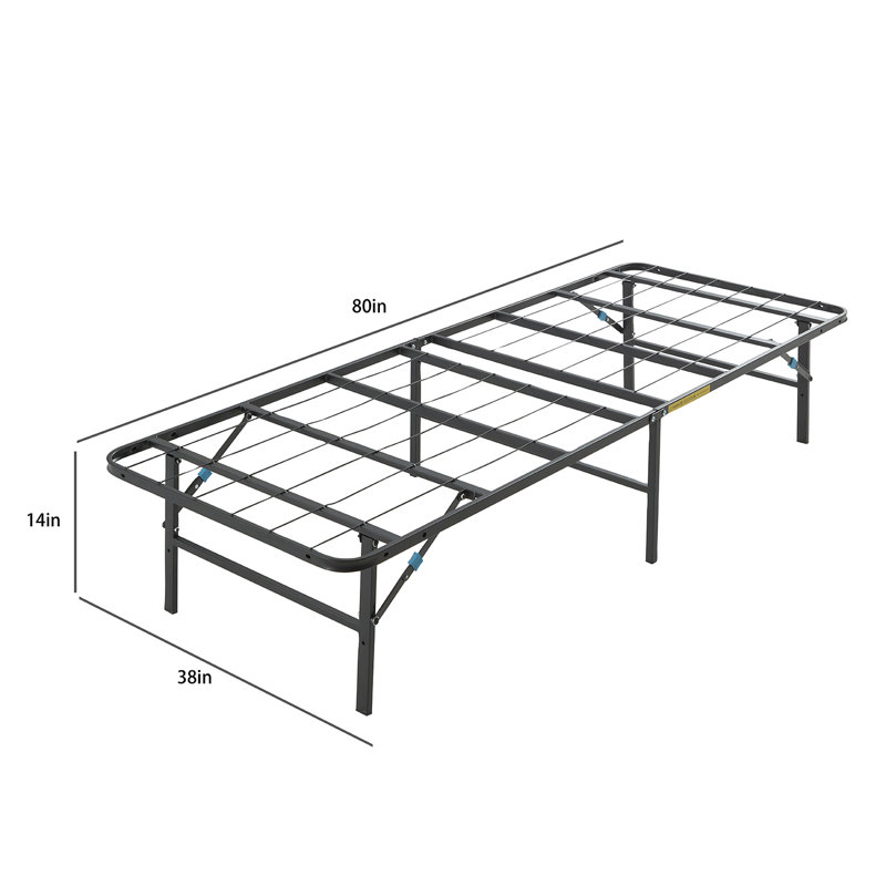 Clara Clark 14'' Platform Storage Foldable Bed Frame, Twin XL