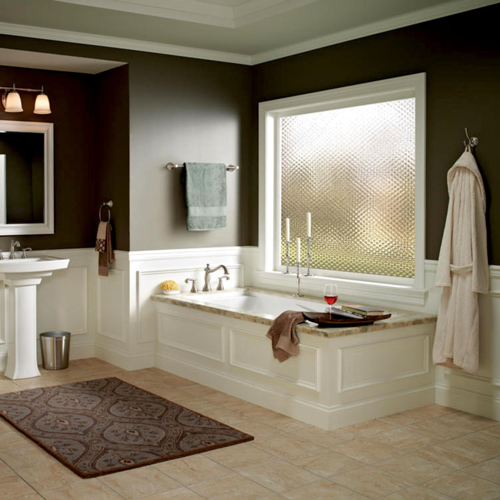 Cassidy™ 24" Wall-Mounted Towel Bar, Brilliance Stainless, 3.62'' H X 24.06'' L X 4.53'' D