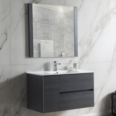 Ensemble de meuble-lavabo simple 36 "avec miroir
