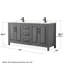 Ensemble de meuble-lavabo double 72 po Daria-80205427-61132183-61132182