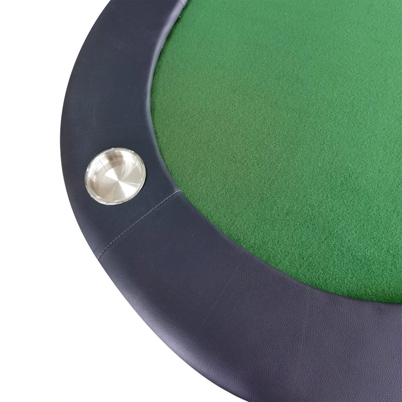Table de poker pliable 73 po avec porte-gobelets Ino Design, Vert