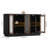 Veltri 55.1'' W Modern Sideboard, Buffet with Adjustable Shelves and Tempered Glass Doors-836664605