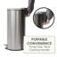 Yeung Steel Step On Kitchen Trash Can-1037777389