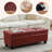 51" W Linen Upholstered Flip Top Storage Bench-606407580