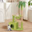 Arbre à chat 43,38 pouces, centre d'activité pour chat 5-en-1 multi-niveaux avec condo, hamac, poteau à griffes, jouet interactif et ballon suspendu pour chats d'intérieur