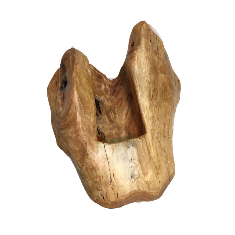 Support à vin de table en bois massif Jens, H 8 po x l 12 po x P 12 po