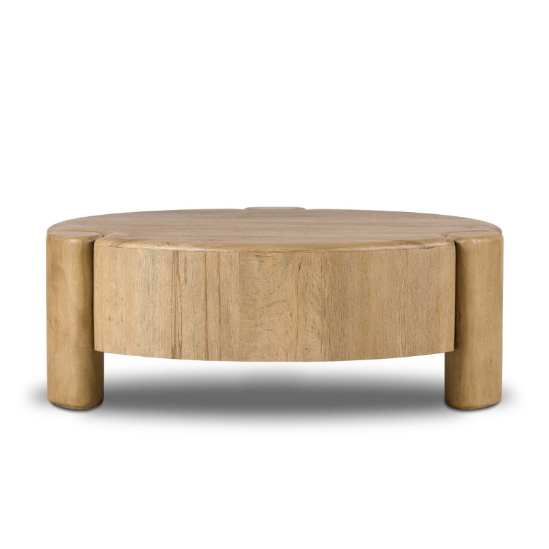 Toman Coffee Table, Rustic Oak Veneer