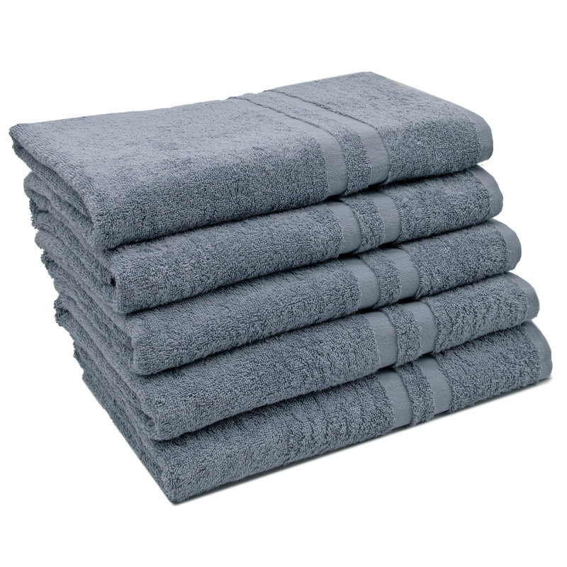 Midweight Bath Towel, Grey