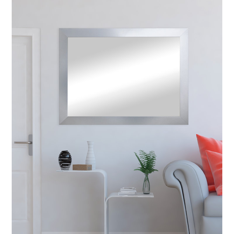Dematteo Engineered Wood Flat Wall Mirror, 32" x 38"
