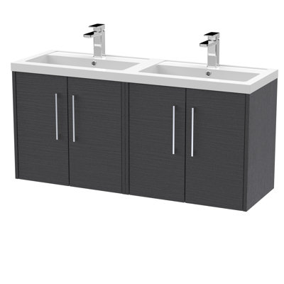 Juno Double Vanity with Integrated Basin