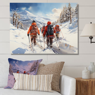 «Slope Randonnée Ski Expedition II» - art mural de randonnée