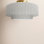 Single Light Ceramic LED Semi Flush Mount