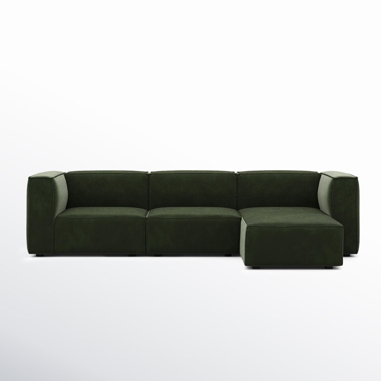 Shonnard 4 - Piece Modular Upholstered Reversible Chaise L-Sectional