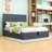Upholstered Platform Bed with Hydraulic Storage System and Headboard-863995813-842248953