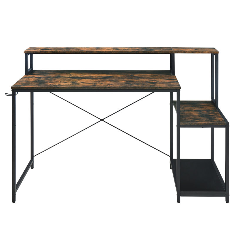 Computer Des, Brown / Black