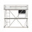 Modoc Twin Metal Four Poster Loft Bed with Bookcase by Isabelle & Max™