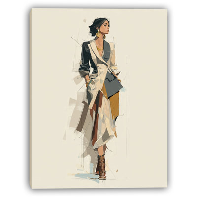 Art mural doré sur toile Golden Elegance