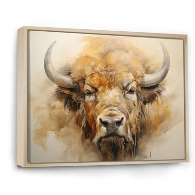 " Minimalism Bison Head "