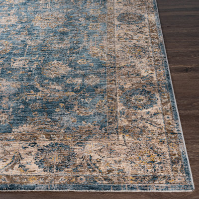 Allie Oriental Flatweave Brown/Blue Rug