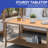 Rectangular All-Weather Wicker Outdoor Coffee Table with Storage
