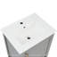 Meuble-lavabo de salle de bain avec lavabo, armoire de salle de bain avec porte à fermeture douce, support de rangement et tablette ouverte
