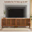 Armoire de rangement moderne à 3 portes Jahey avec tablettes réglables, portes à lattes-1775882684