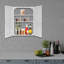 Armoire de rangement murale à 3 niveaux-1069378507