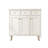 White Solid + Manufactured Wood Shoe Storage Bench