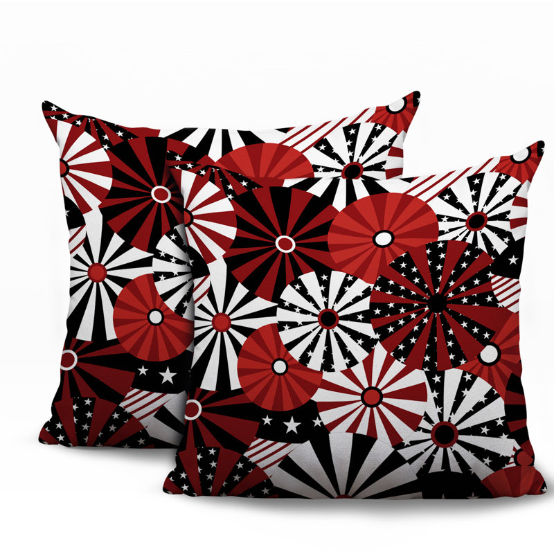 Coussin réversible intérieur / extérieur 2 ensembles Sovereignty, 20x20, Noir
