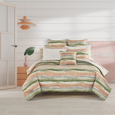 CALLUM - CORAL KING/CAL KING 3PC. COMFORTER SET