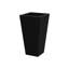 Pot à fleurs conique en métal noir-1642836565