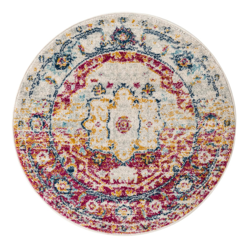 Hagberg Oriental Indoor Rug, Round 5'3"