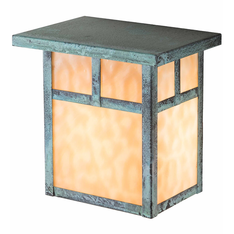 Plafonnier encastré d’extérieur Youngblood, Brun artisanal, Beige Iridized
