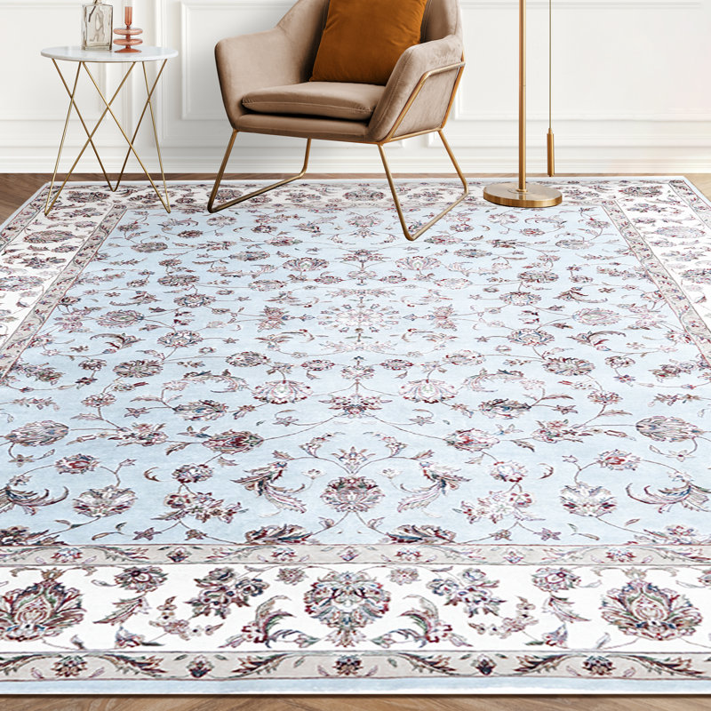 Walton Oriental Area Rug in Light Green/Cream/Beige, Runner 2'8" x 17'11"
