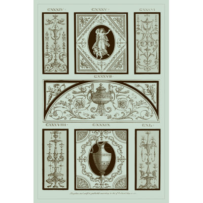 Pergolesi Panel In Celadon I by Michel Pergolesi - Wrapped Canvas Art Prints