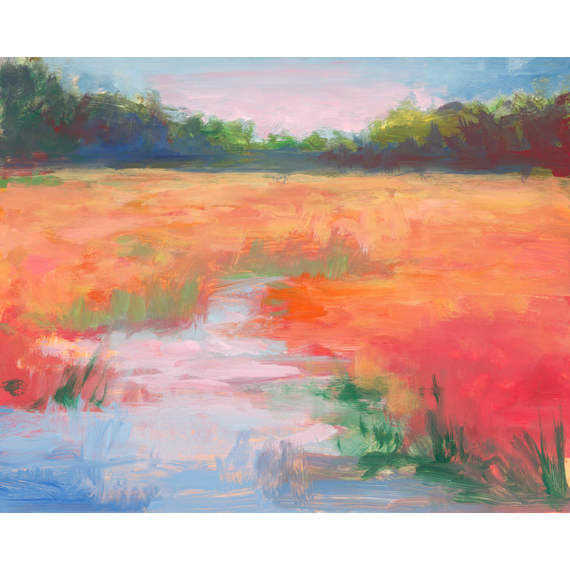 Tampa Painting by Mark Sargent, 36" H x 45" W x 1.5" D, Glass Coat