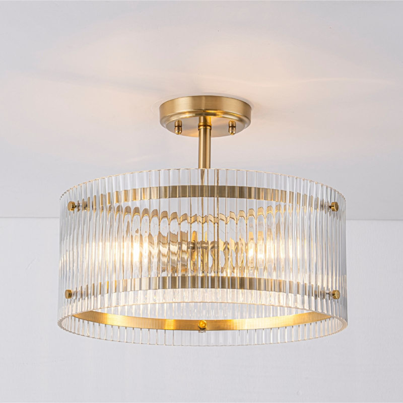 Plafonnier semi-encastré Modern, Brass