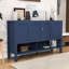 Buffet moderne avec tablettes réglables et rangement ouvert-36324172