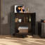 Élégante armoire d'appoint semi-circulaire en bois massif