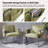Ruhee Metal Frame Armchair with Storage Pockets -457406812