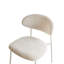 COWLEY 46cm H Upholstered Metal Low Back Side Chair in Beige