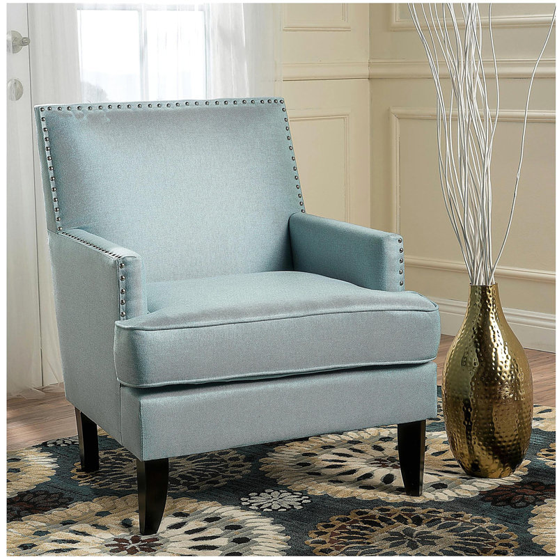 Fauteuil club, Bleu pâle