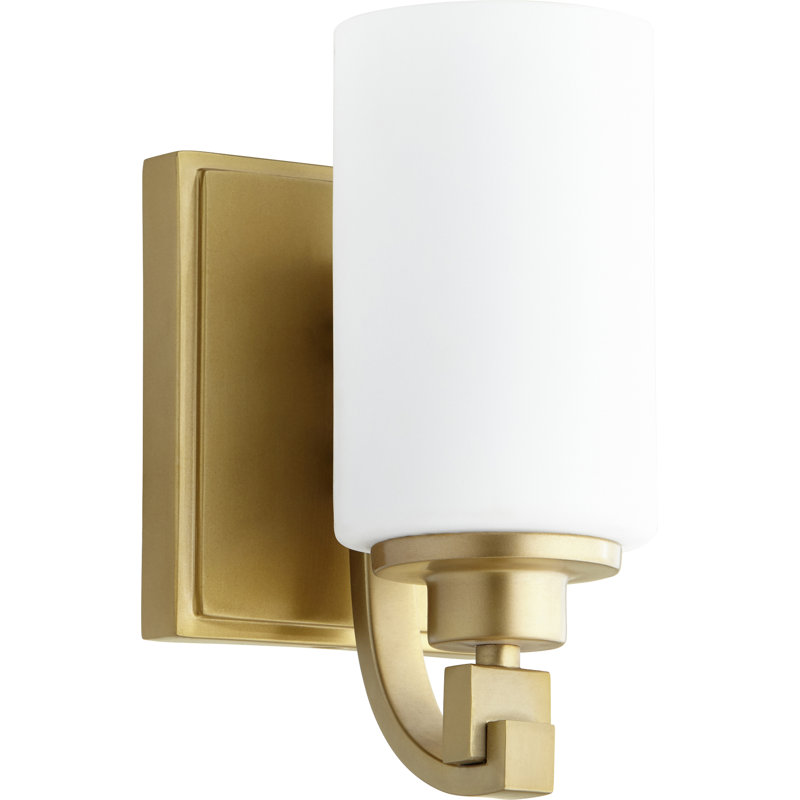 Radita Steel Armed Sconce, Aged Brass