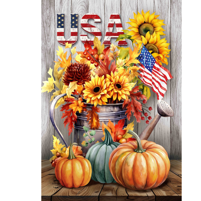 Drapeau de la maison d'automne Americana