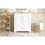 Meuble-lavabo de luxe 30 po avec lavabo en céramique, meuble-lavabo avec 2 grandes portes à fermeture douce, meuble de rangement en bois massif-1532009124
