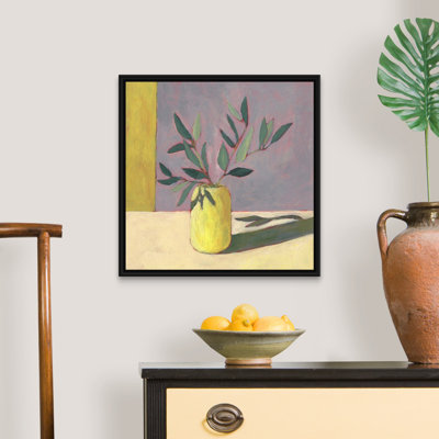 «Yellow Vase II», art mural sur toile