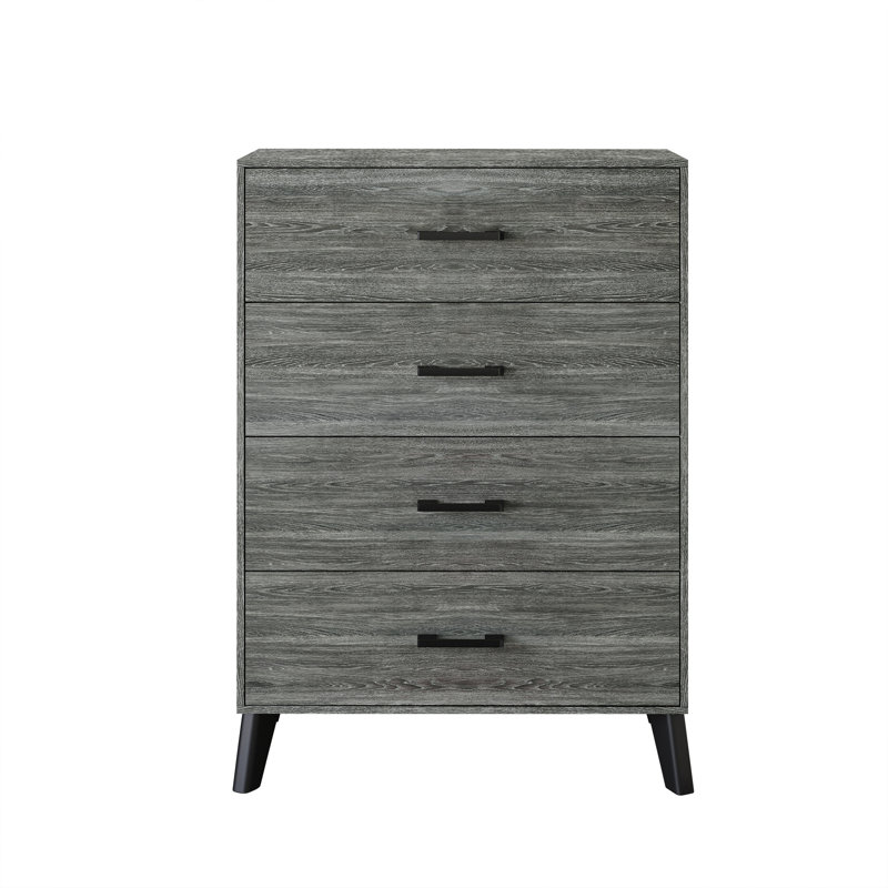 Jeweldine 29.53'' W 4 - Drawer Dresser,  Dark Gray